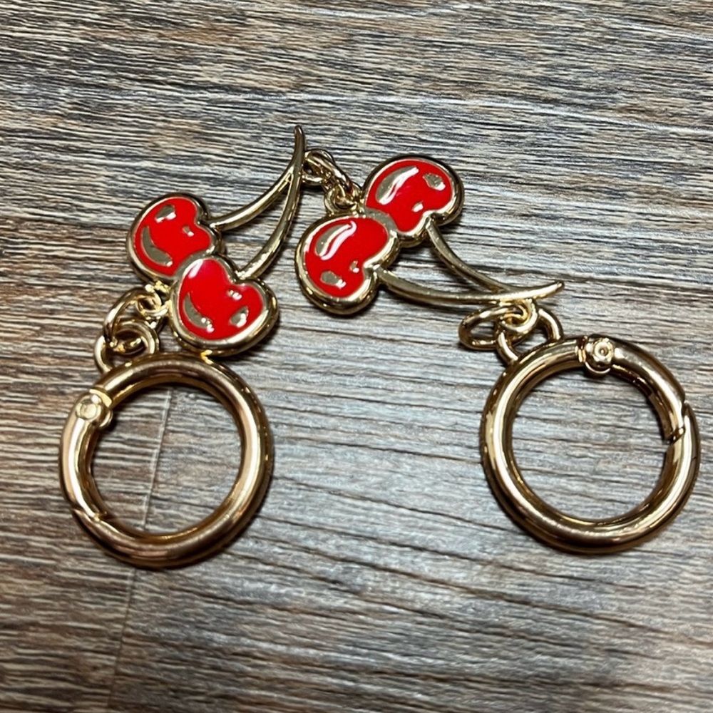 Nolita 19 in Signature Canvas with Cherry Print and Handmade Cherry Charm - Picture 7 of 12